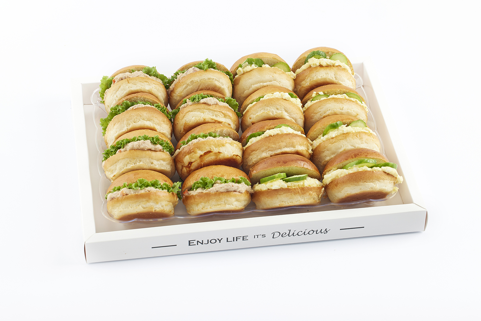 מגש מיני כריכוני טונה | סלט ביצים